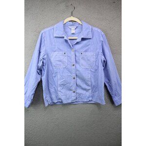 Fresh Produce Long Sleeve Button-Up Shirt-Size Small-Pockets